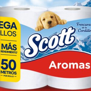 Papel Higiénico Scott Aroma manga de 50 METROS  x 24 rollos