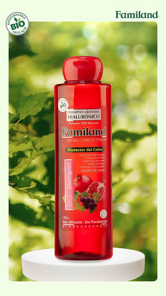 shampoo Shampoo Granada Uva Hialurónico BIO sin sal 750 ML - Imagen 1